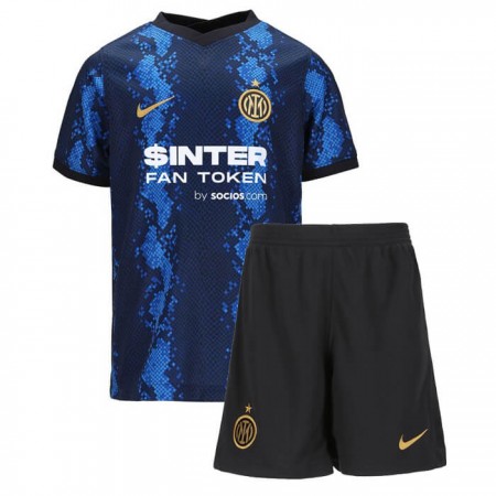 Billiga Fotbollströjor Inter Milan Barn Hemma tröja 2021/22 Kortärmad 